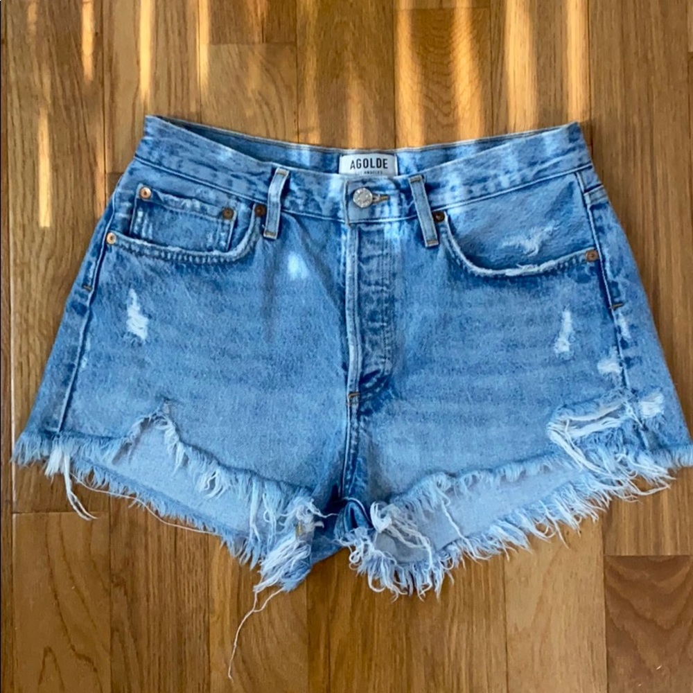 AGOLDE Parker Vintage Cutoff Short in Swampmeet